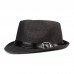 Men Straw Casual Vintage All  match Breathable Sunshade Top Hats Flat Hats